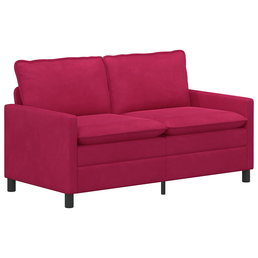 Bank Wijnrood 156 x 81 x 87,5 cm Fluweel