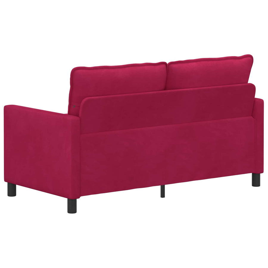 Bank Wijnrood 156 x 81 x 87,5 cm Fluweel