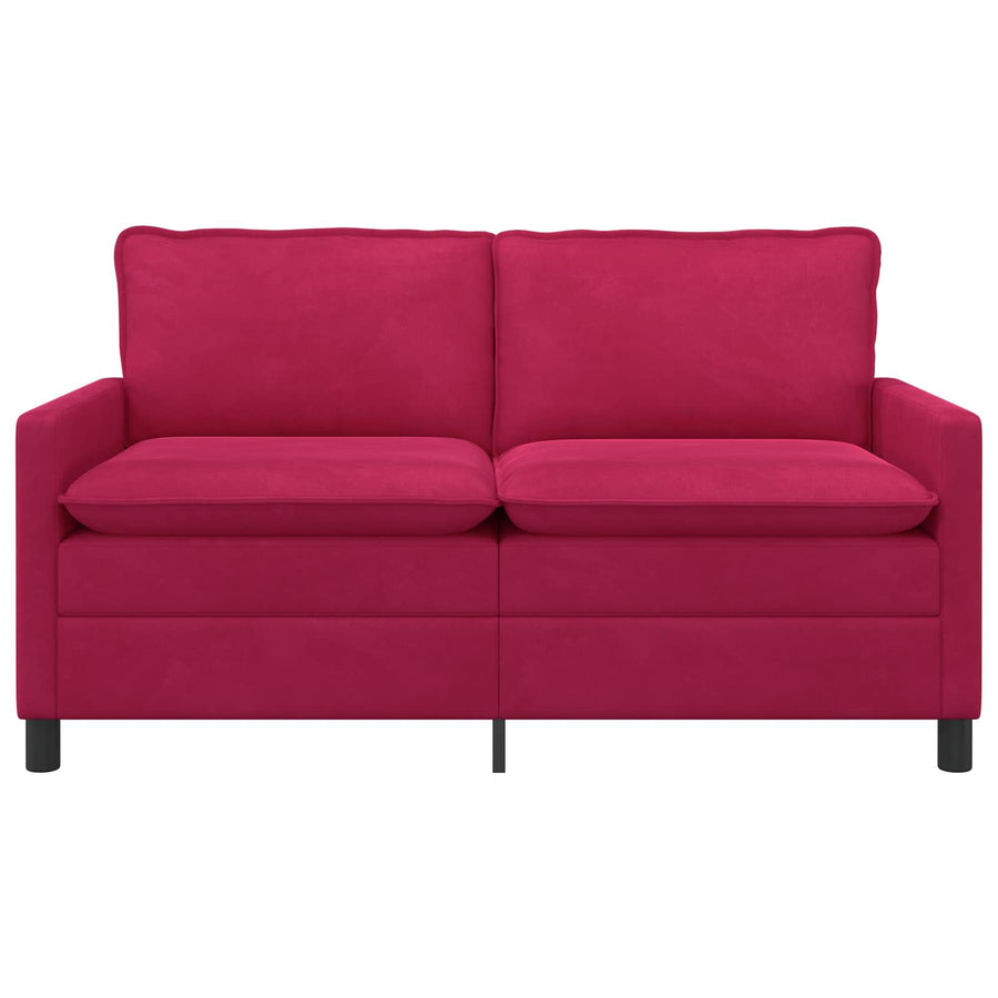 Bank Wijnrood 156 x 81 x 87,5 cm Fluweel