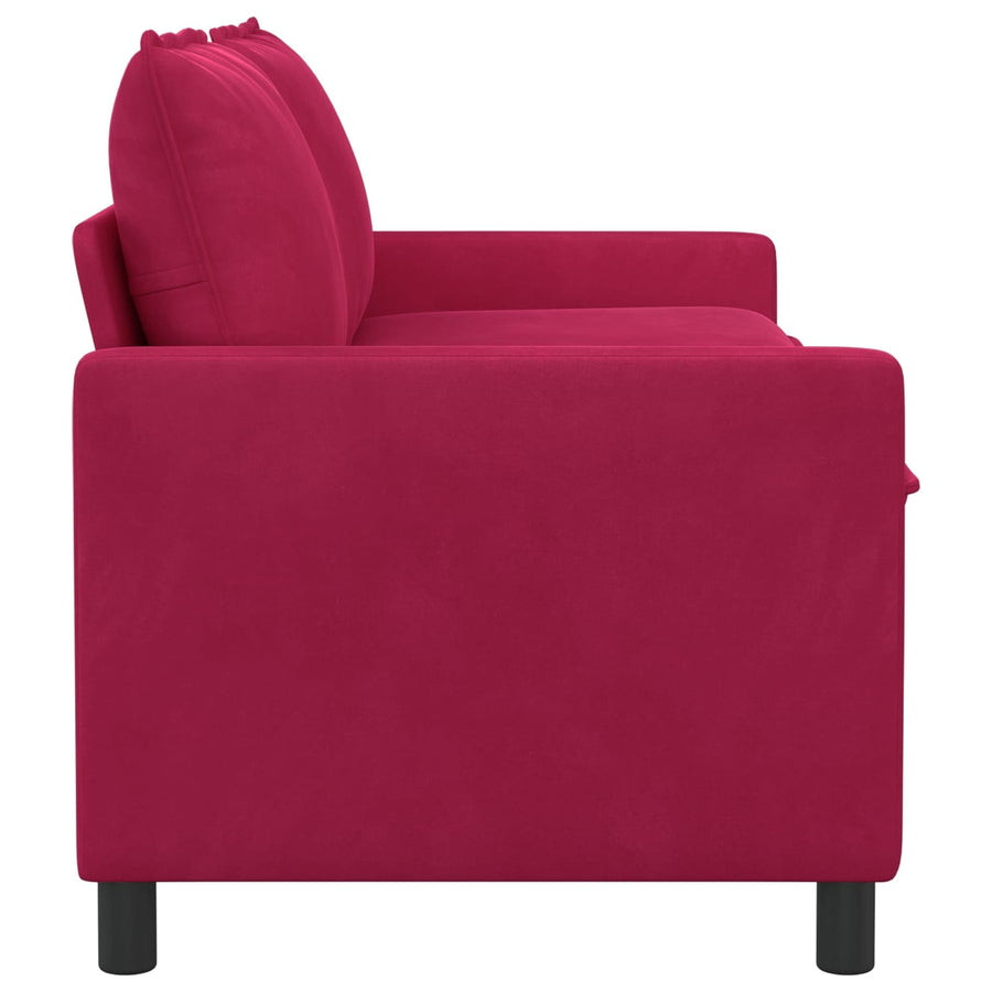 Bank Wijnrood 156 x 81 x 87,5 cm Fluweel