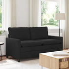 Bank zwart 156x81x87,5 cm fluweel