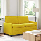 Bank geel fluweel 156x81x87,5 cm