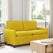 Bank geel fluweel 156x81x87,5 cm