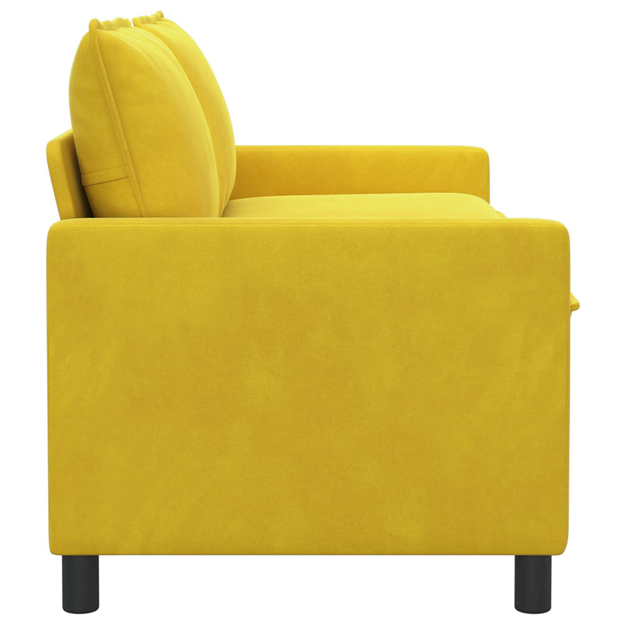 Bank Geel 156 x 81 x 87,5 cm Fluweel