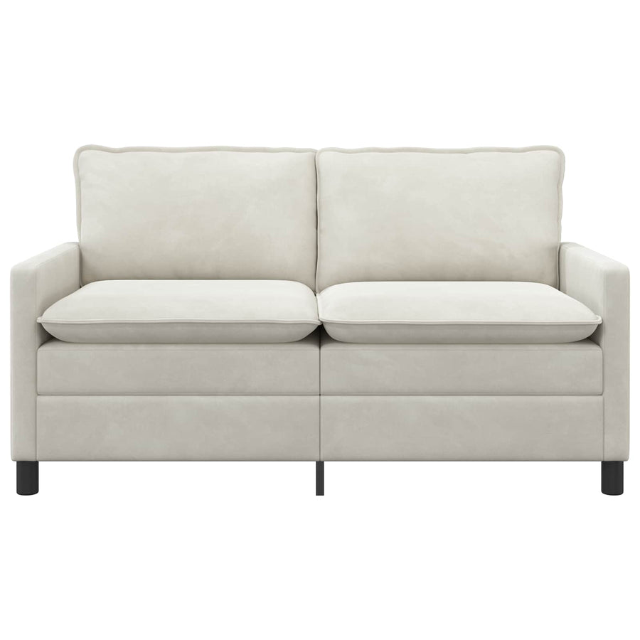 Bank Crèmekleurig 156 x 81 x 87,5 cm Fluweel