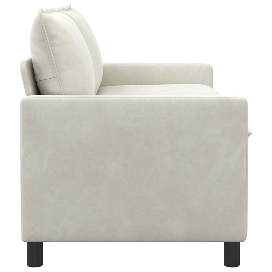 Bank Crèmekleurig 156 x 81 x 87,5 cm Fluweel
