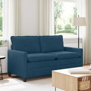 Bank blauw fluweel 156x81x87,5 cm