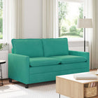 Bank turquoise 156x81x87,5 cm fluweel