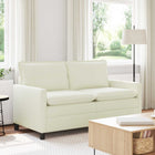 Bank 156x81x87,5 cm crèmekleurig stof