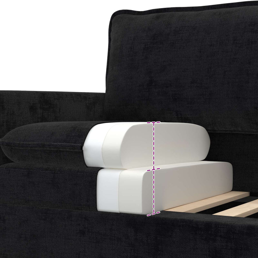 Bank Zwart 156 x 81 x 87,5 cm Polyester