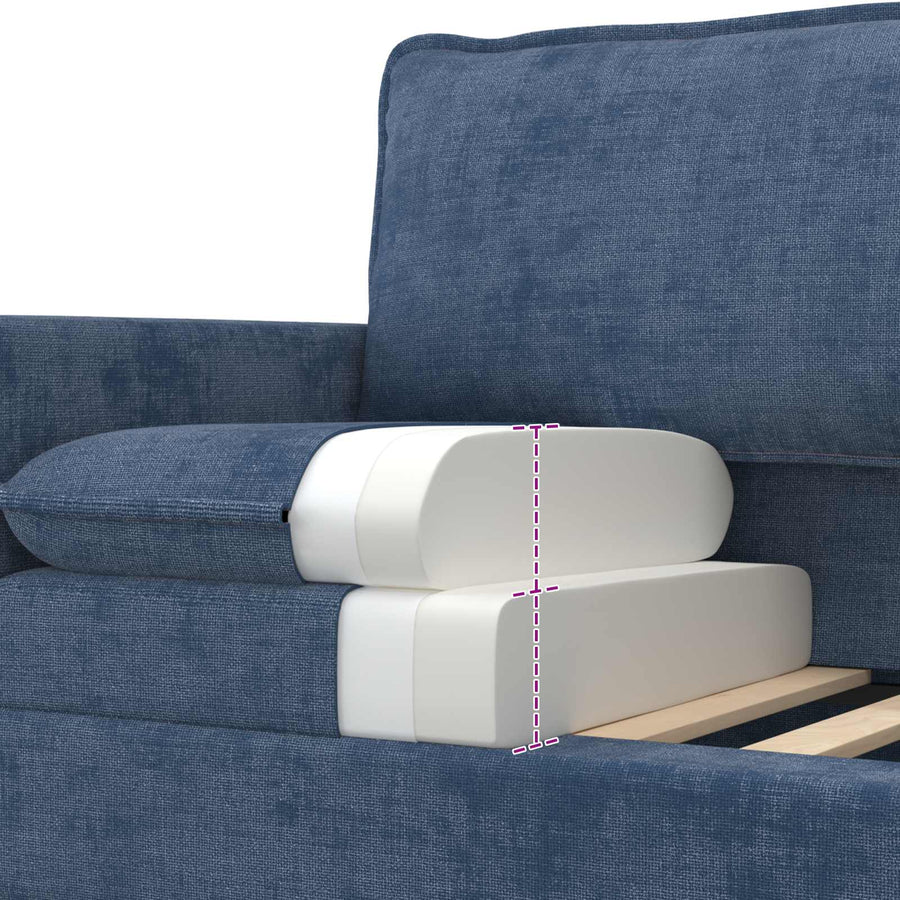 Bank Blauw 156 x 81 x 87,5 cm Polyester