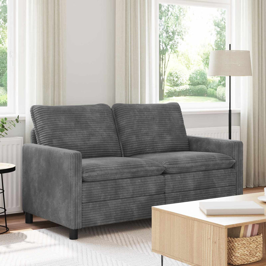 Bank Lichtgrijs 156 x 81 x 87,5 cm Polyester