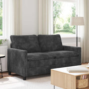 Bank donkergrijs 156x81x87,5 cm polyester