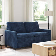Bank marineblauw 156x81x87,5 cm polyester
