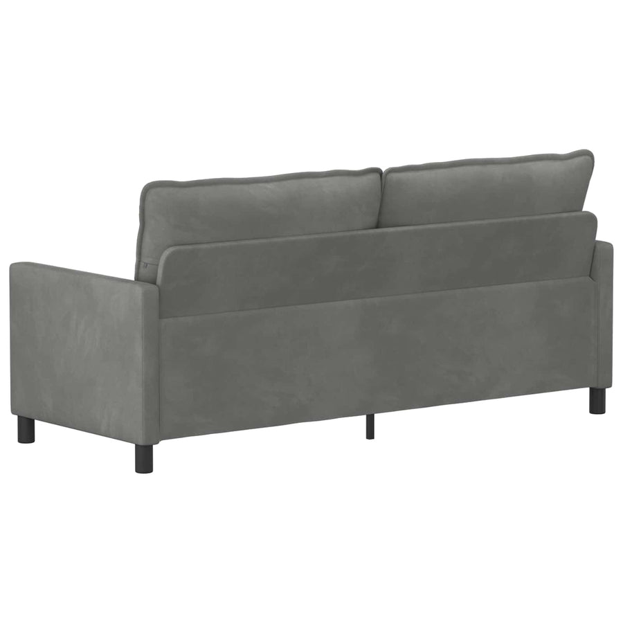 Bank Donkergrijs 196 x 81 x 87,5 cm Fluweel