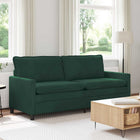 Bank 196x81x87,5 cm donkergroen fluweel