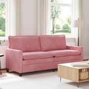 Bank roze 196x81x87,5 cm fluweel