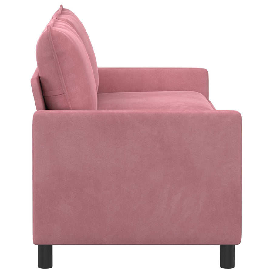 Bank Roze 196 x 81 x 87,5 cm Fluweel