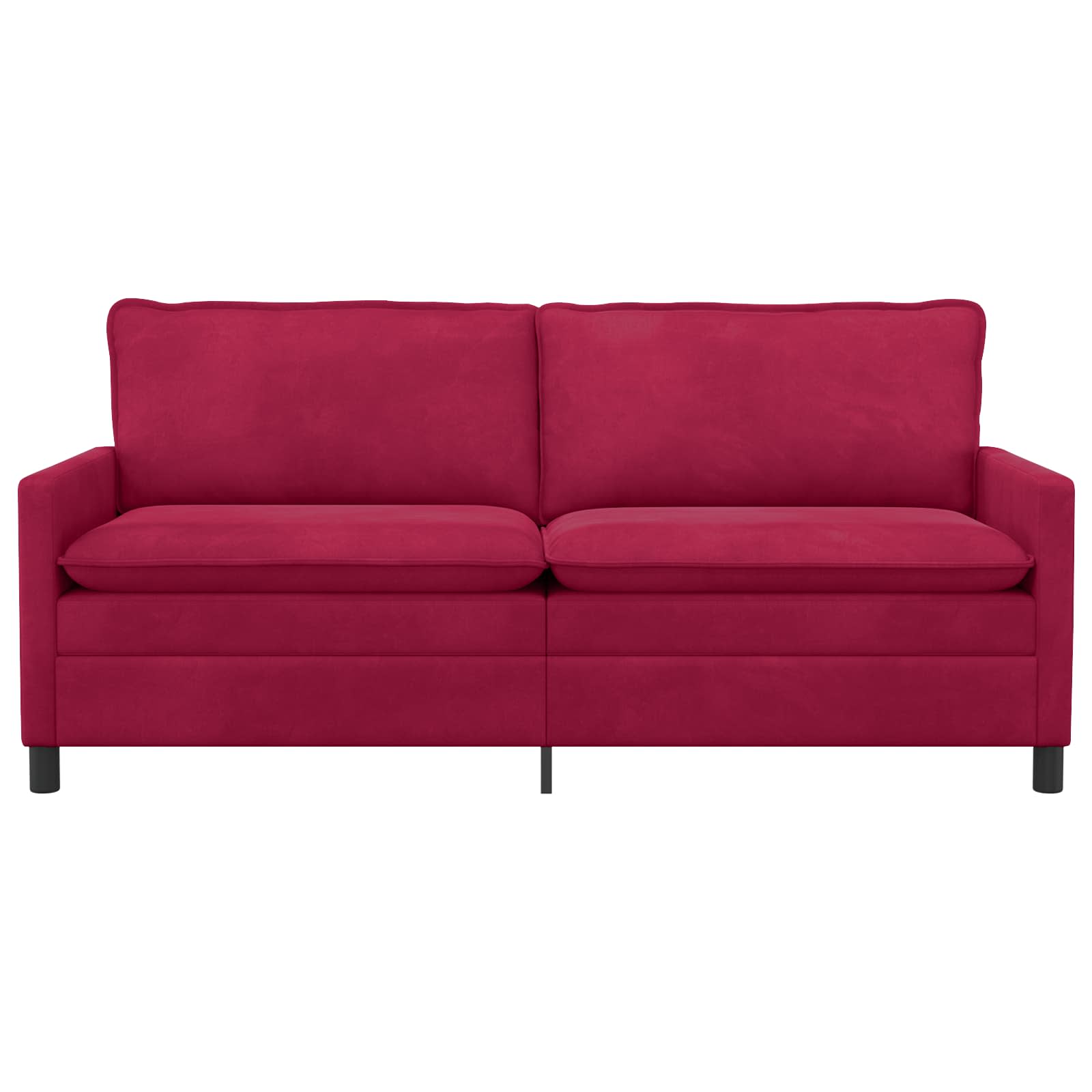 Bank Wijnrood 196 x 81 x 87,5 cm Fluweel