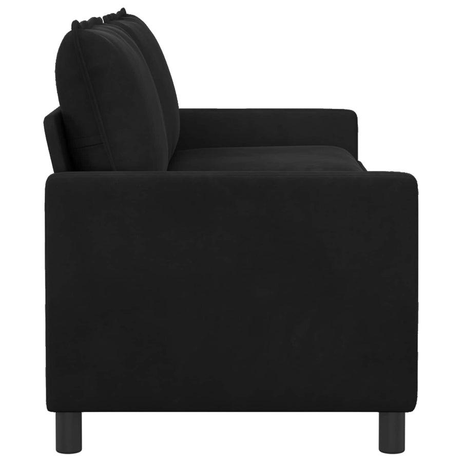 Bank Zwart 196 x 81 x 87,5 cm Fluweel