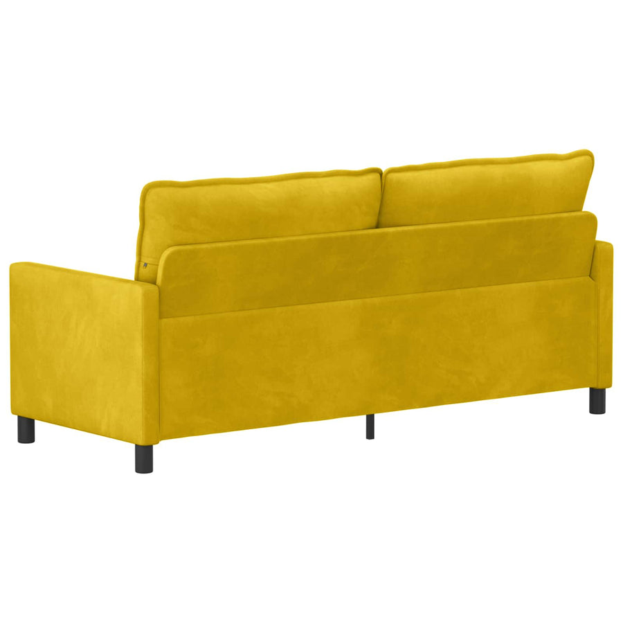 Bank Geel 196 x 81 x 87,5 cm Fluweel