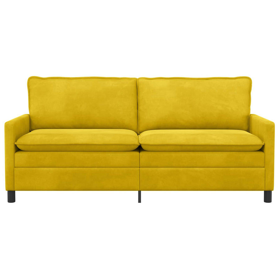Bank Geel 196 x 81 x 87,5 cm Fluweel