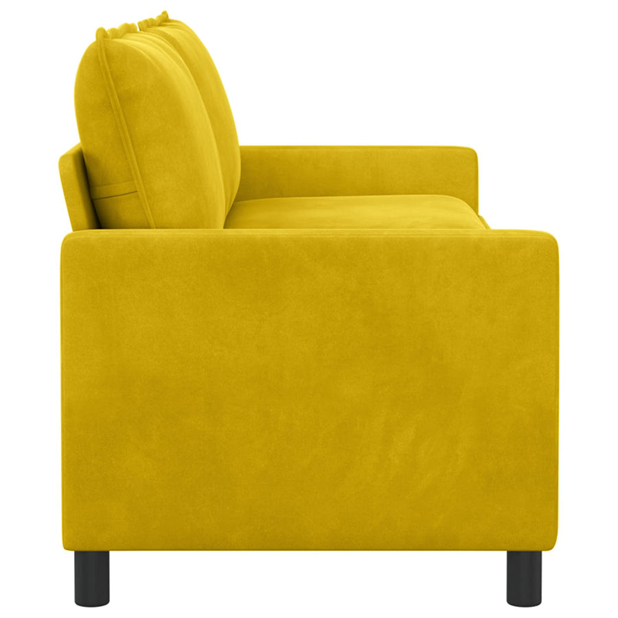Bank Geel 196 x 81 x 87,5 cm Fluweel