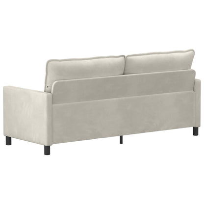 Bank Crèmekleurig 196 x 81 x 87,5 cm Fluweel