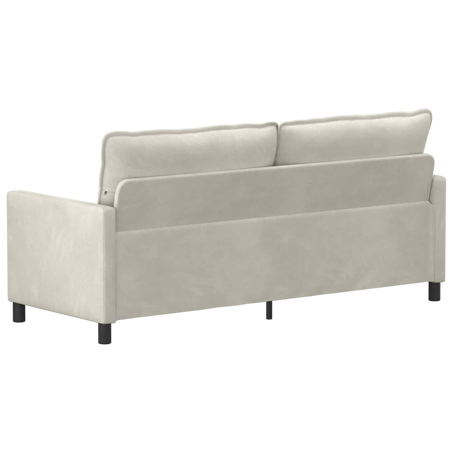 Bank Crèmekleurig 196 x 81 x 87,5 cm Fluweel