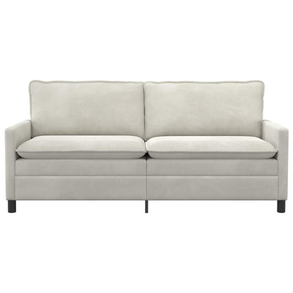 Bank Crèmekleurig 196 x 81 x 87,5 cm Fluweel