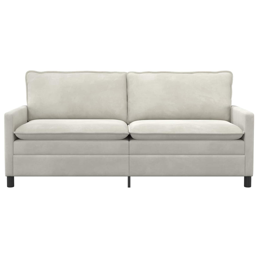 Bank Crèmekleurig 196 x 81 x 87,5 cm Fluweel