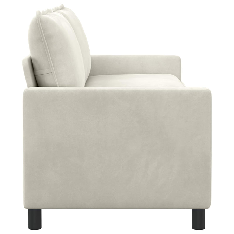 Bank Crèmekleurig 196 x 81 x 87,5 cm Fluweel