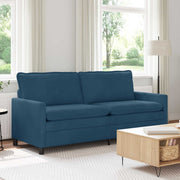 Bank blauw fluweel 196x81x87,5 cm