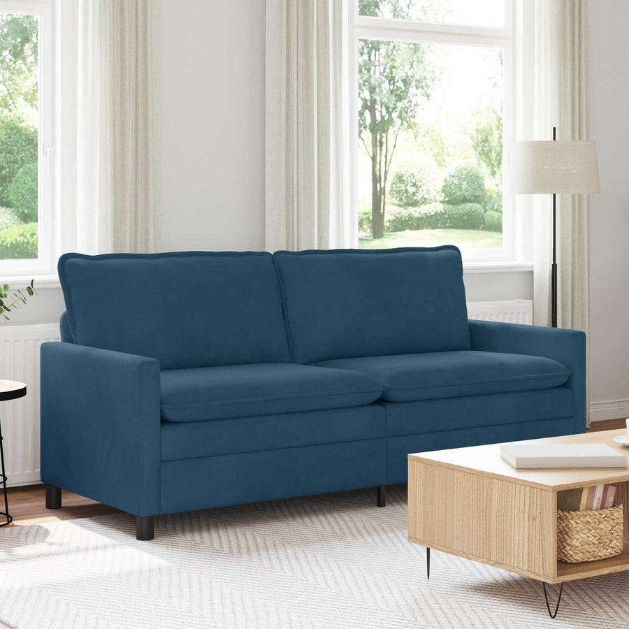 Bank Blauw 196 x 81 x 87,5 cm Fluweel