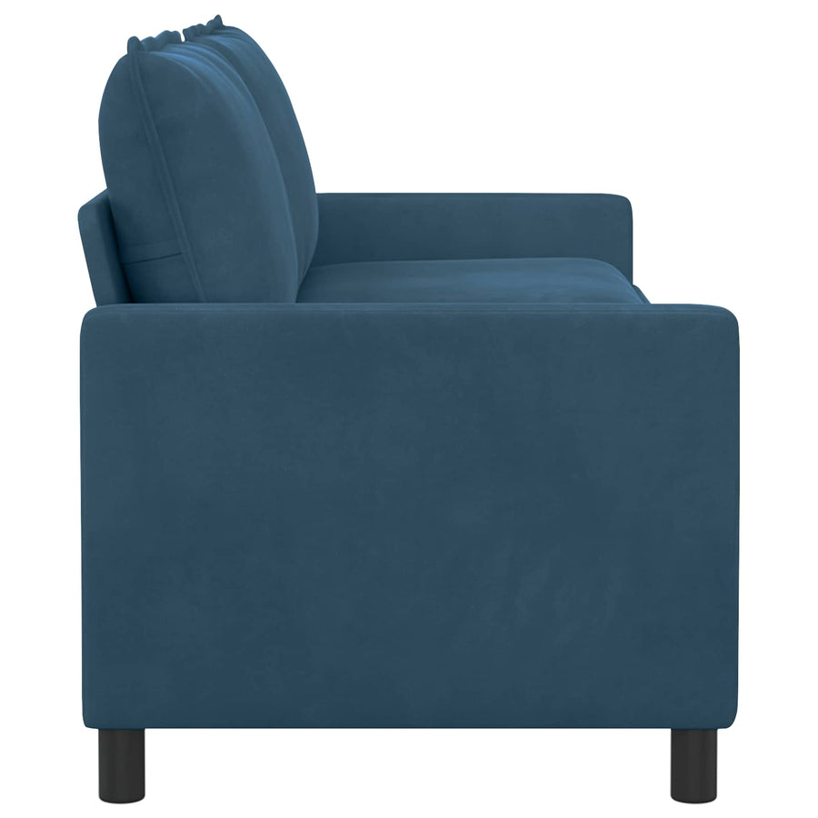 Bank Blauw 196 x 81 x 87,5 cm Fluweel