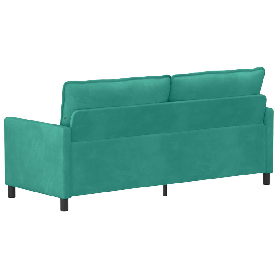 Bank Turquoise 196 x 81 x 87,5 cm Fluweel
