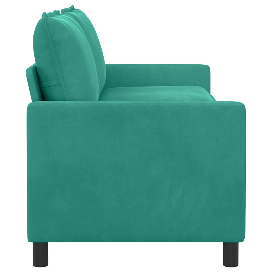 Bank Turquoise 196 x 81 x 87,5 cm Fluweel