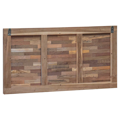 Hoofdbord Wandgemonteerd Naturel 100 cm Massief Teakhout