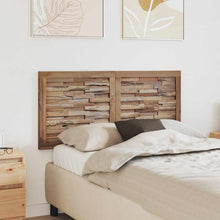 Hoofdbord Wandgemonteerd Naturel 120 cm Massief Teakhout