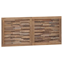 Hoofdbord Wandgemonteerd Naturel 120 cm Massief Teakhout