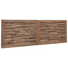 Hoofdbord Wandgemonteerd Naturel 140 cm Massief Teakhout