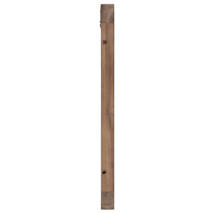 Hoofdbord Wandgemonteerd Naturel 140 cm Massief Teakhout