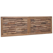 Hoofdbord Wandgemonteerd Naturel 160 cm Massief Teakhout