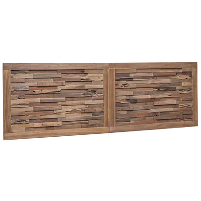 Hoofdbord Wandgemonteerd Naturel 160 cm Massief Teakhout