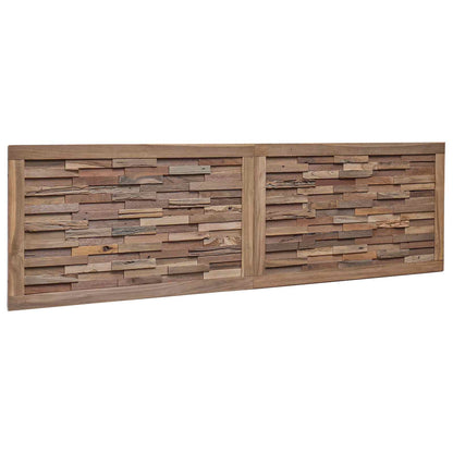 Hoofdbord Wandgemonteerd Naturel 180 cm Massief Teakhout
