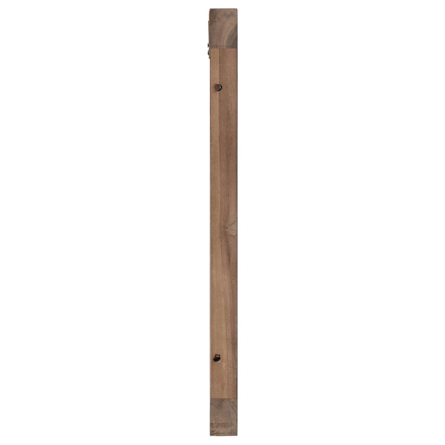Hoofdbord Wandgemonteerd Naturel 200 cm Massief Teakhout
