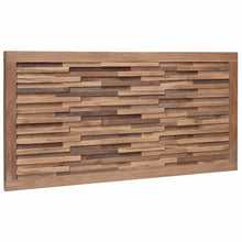 Hoofdbord Wandgemonteerd Naturel 100 cm Massief Teakhout