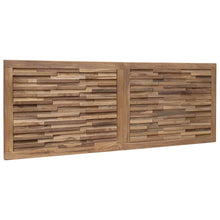 Hoofdbord Wandgemonteerd Naturel 140 cm Massief Teakhout