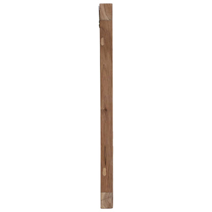 Hoofdbord Wandgemonteerd Naturel 160 cm Massief Teakhout