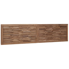 Hoofdbord Wandgemonteerd Naturel 180 cm Massief Teakhout